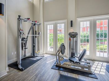 24-Hour fitness center, spin room, cardio room & free weights